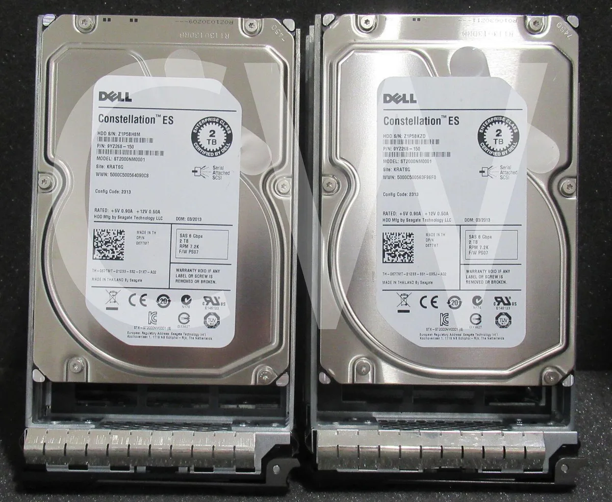DELL DELL ST2000NM0001 2TB 7.2K RPM SAS 3.5" internal hard drive — product photo