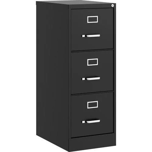 Lorell Lorell 42297 Vertical File Cabinet 15x22x52 3-Drawer Letter Black — product photo
