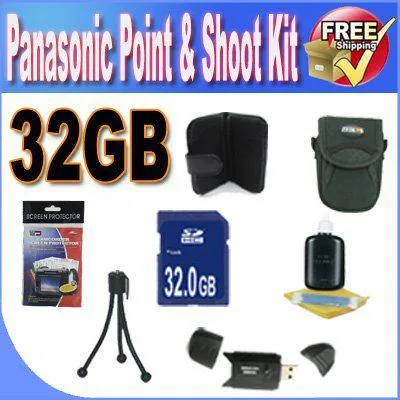 Panasonic Panasonic Accessory Saver Kit B4 camera kit 32GB SDHC 10 items — product photo