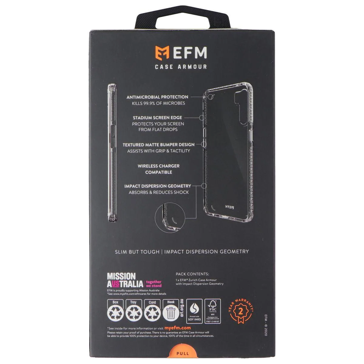 EFM EFM Zurich Series Slim Case Samsung Galaxy A91 Clear — product photo