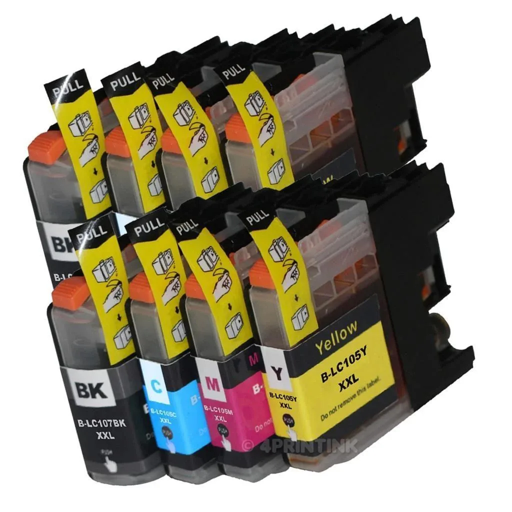 NShi NShi LC107XXL 8-pack ink cartridge (2BK 2C 2M 2Y) 1200 pages — product photo