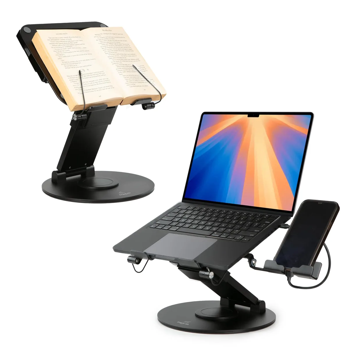  Rain Design model3sb 3-in-1 Adjustable Laptop Stand Sky Black — product photo