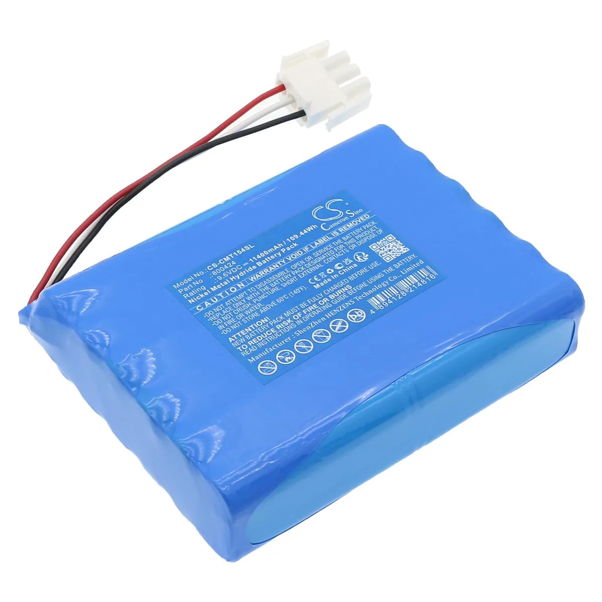  Cameron Sino 11400mAh 9.6V Li-Polymer Battery for Climet CI-150t/152x/153/154/155/156/450/454/750t PN 800424 — product photo