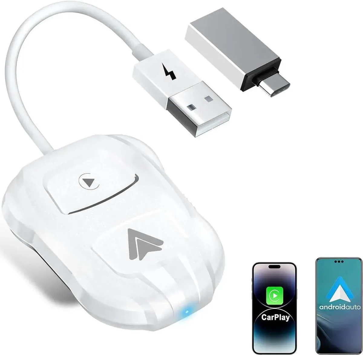 SMUGDESK SMUGDESK 2-in-1 Wireless CarPlay Adapter White — product photo