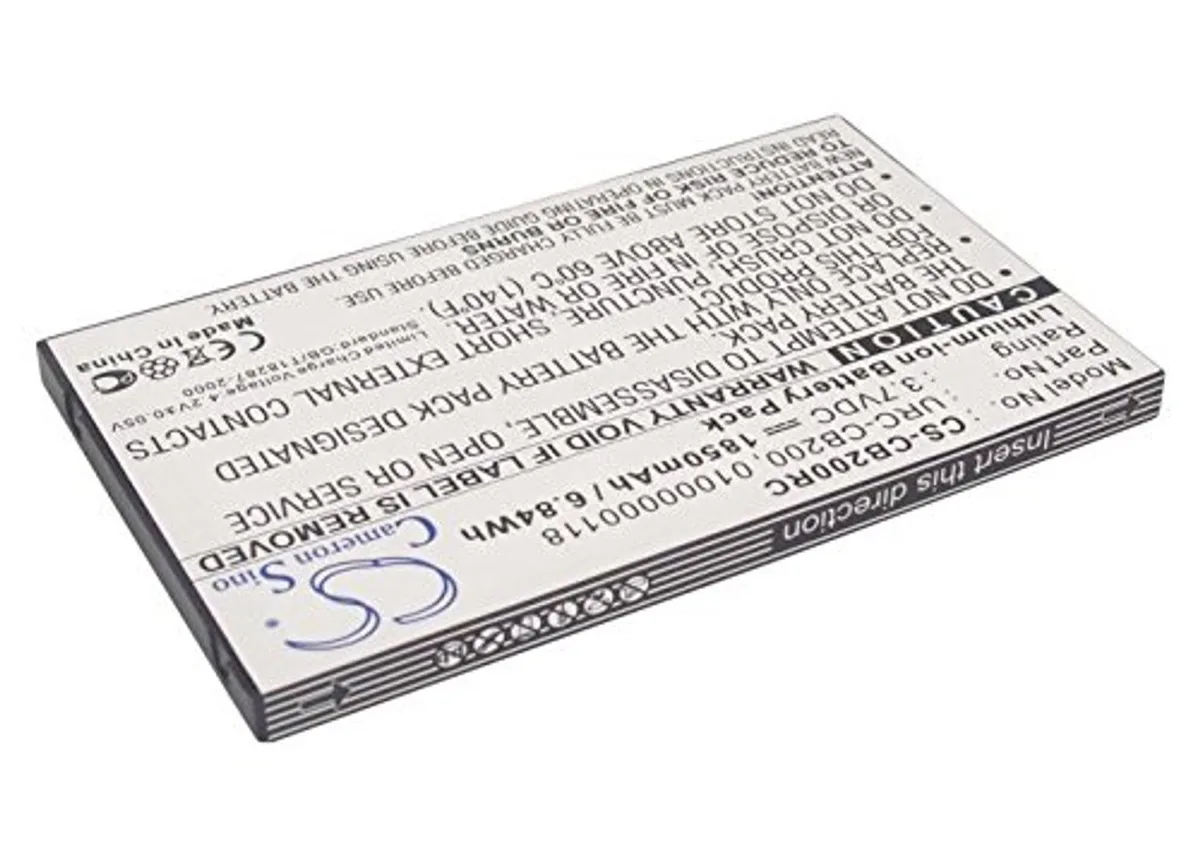 Thin rectangular lithium-ion battery, silver-grey finish, 86 by 51.6 by 4.95 mm
