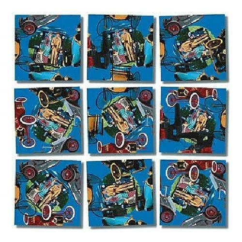 B.Dazzle B.Dazzle Antique Autos Scramble Squares 9 Piece Puzzle Game — product photo