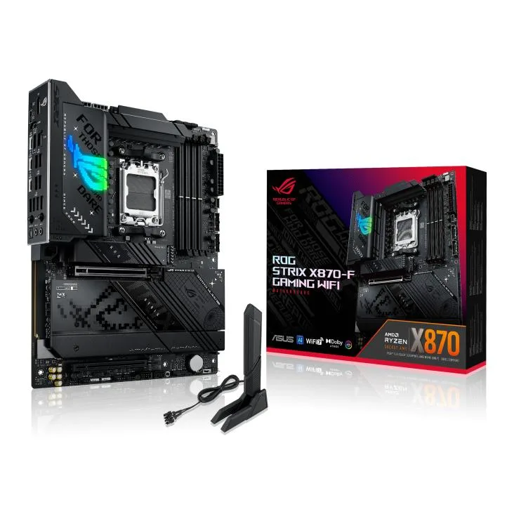 ASUS ASUS ROG STRIX X870-F GAMING WIFI AMD X870 ATX motherboard AM5 four M.2 slots 2 USB4 ports USB 10Gbps Type-C — product photo