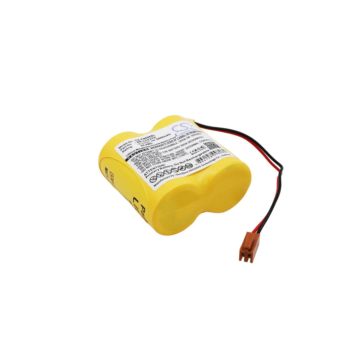 Cameron & Co Cameron & Co DS-CS-FN006SL Li-MnO2 5 Ah 6.0V Yellow standard battery — product photo