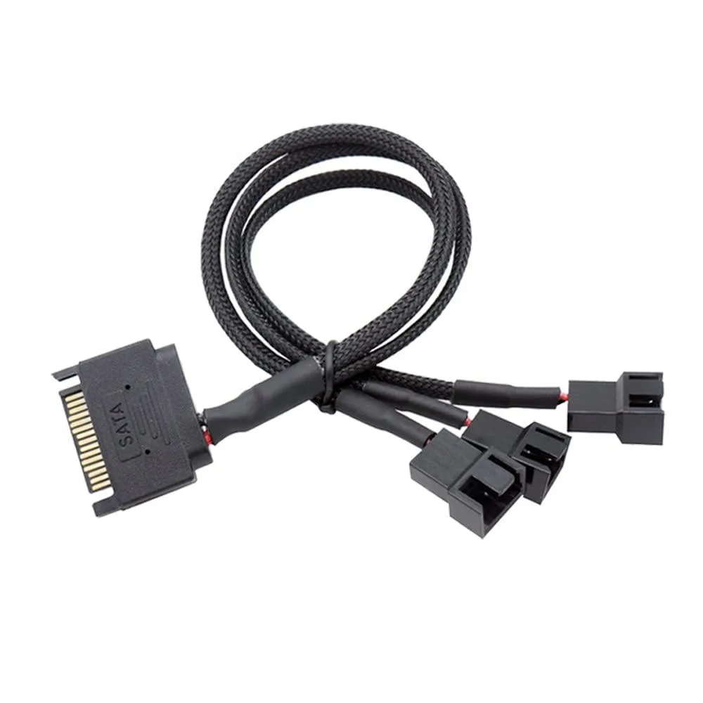 Vszerda Vszerda SATA 15-pin to 3/4-pin fan adapter 27 cm sata cable — product photo