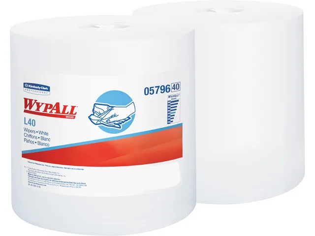 WypAll WypAll KCC 05796 L40 Cleaning Towels White 2 Rolls 200 Sheets 10 x 13.2 in — product photo