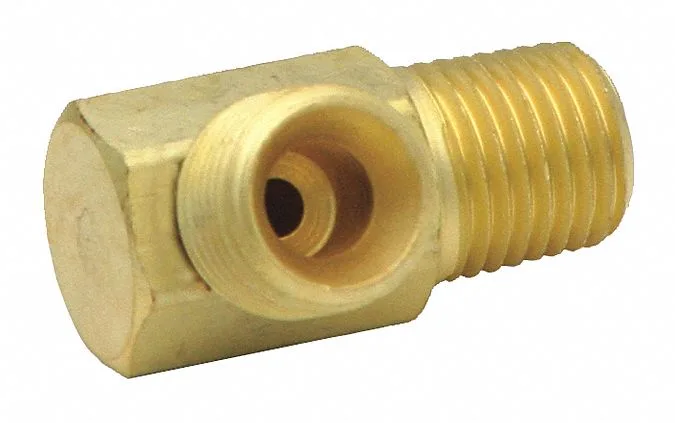 Brass oxygen ell fitting for Reelcraft Safe-T reel series