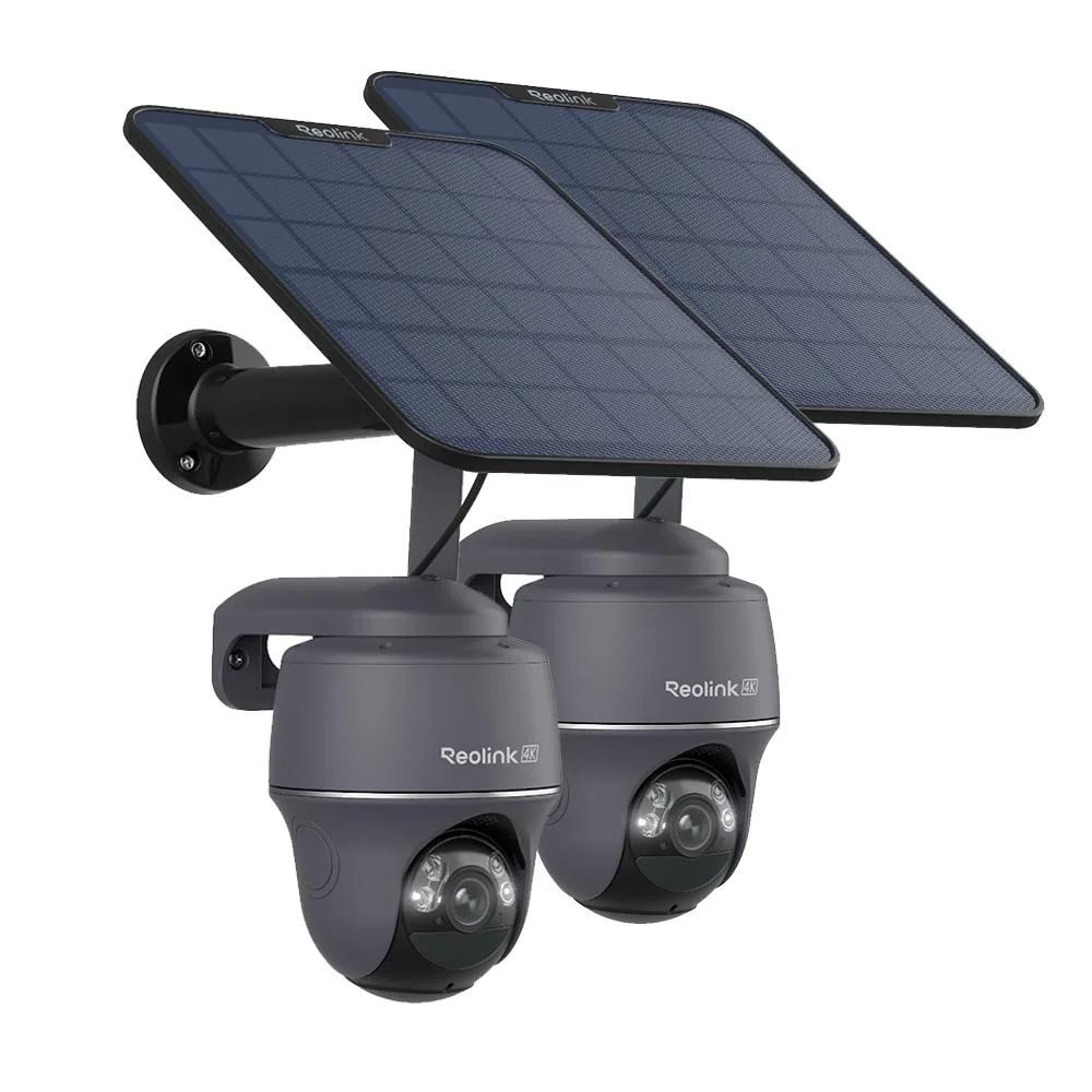 Reolink Reolink Go PT Ultra 2-pack with Solar Panel 2 4K 8MP 4G LTE battery camera network camera — product photo