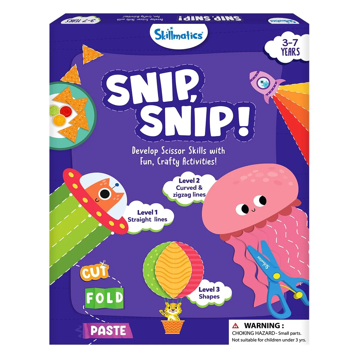  Skillmatics Snip Snip Felt Craft Kit 25 Activities 2 Scissors 1 Glue Stick — product photo