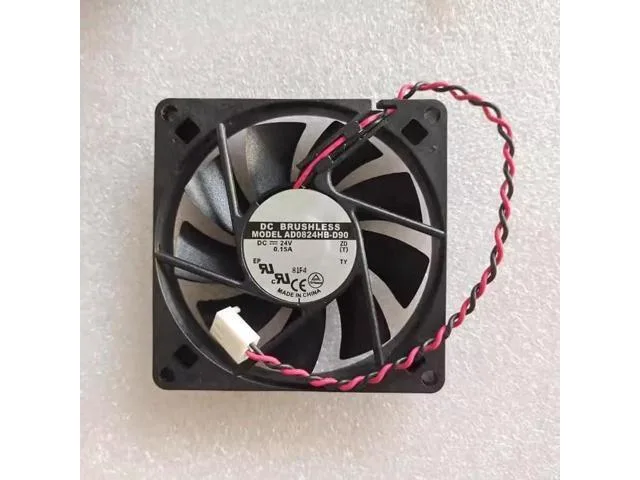 TSUJ TSUJ Kepler-C72J-OYS-0272 DC24V 0.15A AD0824HB-D90 8015 8cm 2-wire inverter cooling fan 2 in 1 accessory — product photo