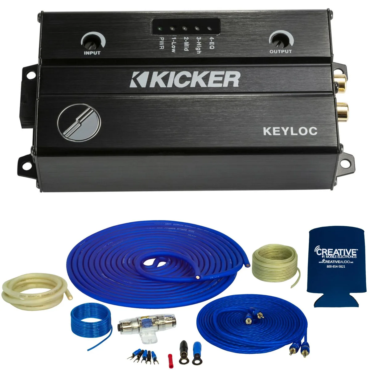 STINGER STINGER SS1200XS 4GA 1200W Wiring Kit with Kicker 47KEYLOC2 Factory Integration — product photo