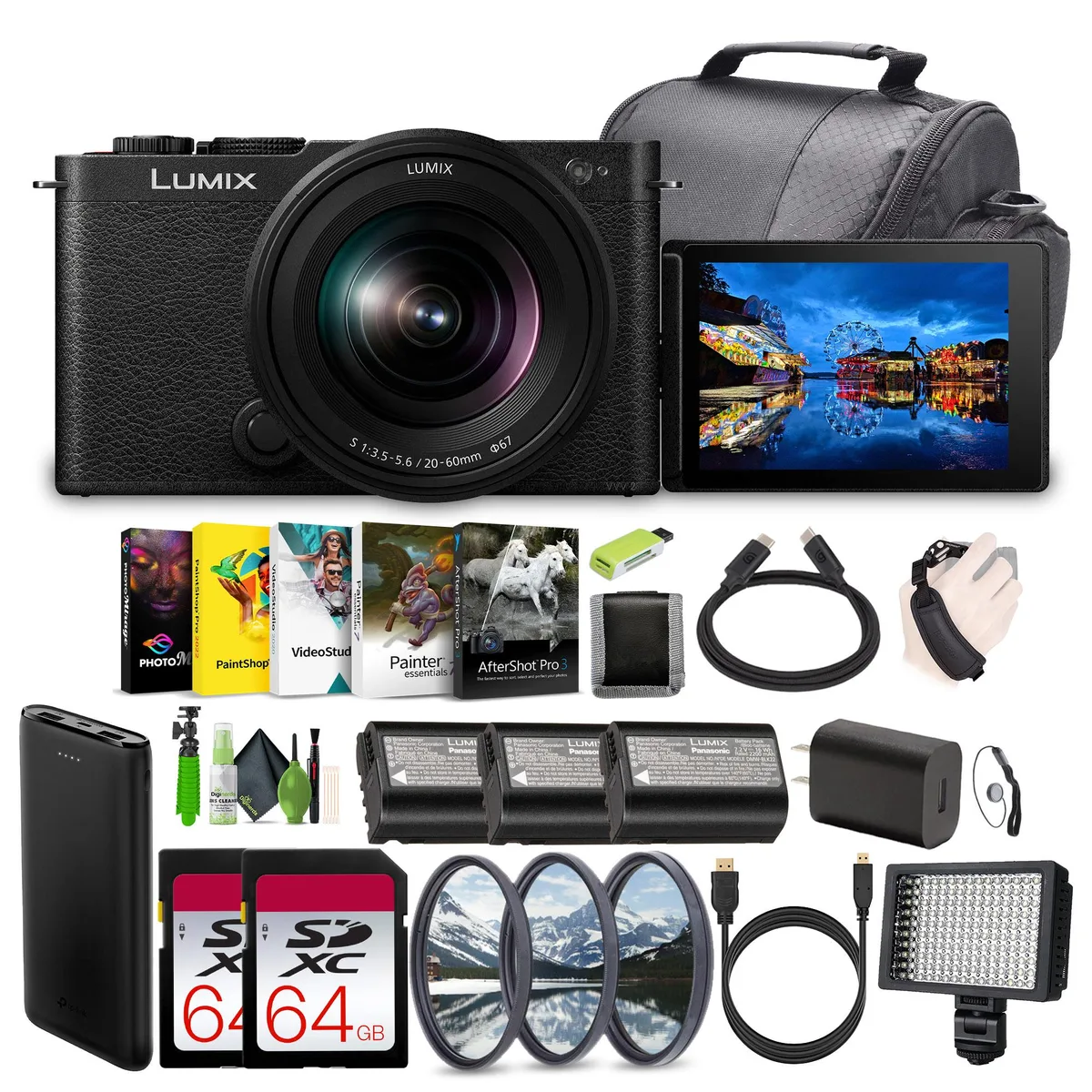 Panasonic Panasonic Lumix S9 Mirrorless Camera Kit with 20-60mm f/3.5-5.6 Lens - Black — product photo