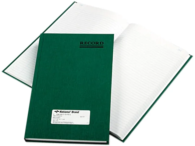 Rediform Rediform 56131 Emerald Series Account Book Green 300 Pages 7.25 x 12.25 in — product photo