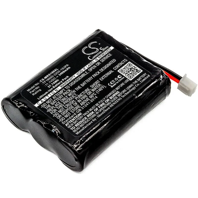 Cameron Sino replacement battery for Stockwell, rectangular black plastic pack with connector