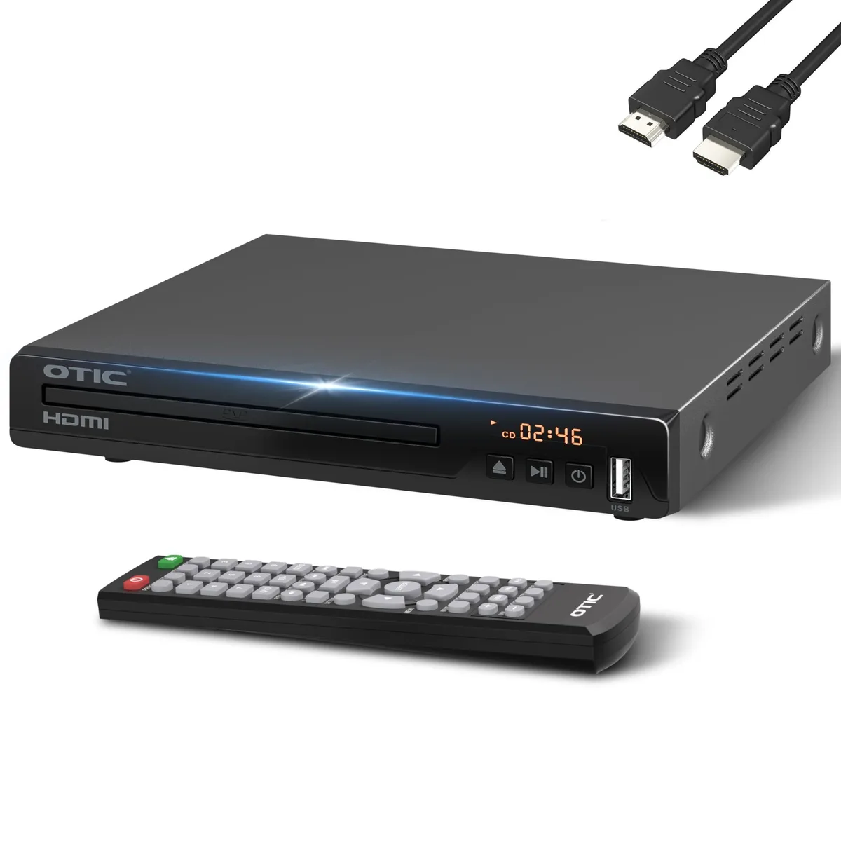 OTIC All Region DVD Player USB 32GB Black — product photo