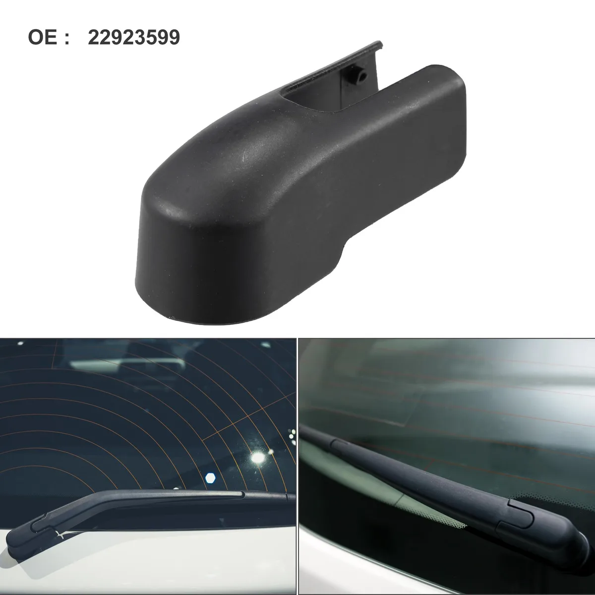 Unique-Bargains Unique-Bargains Rear Wiper Arm Nut Cover Cap for Jeep Renegade 2015-2022 Black — product photo