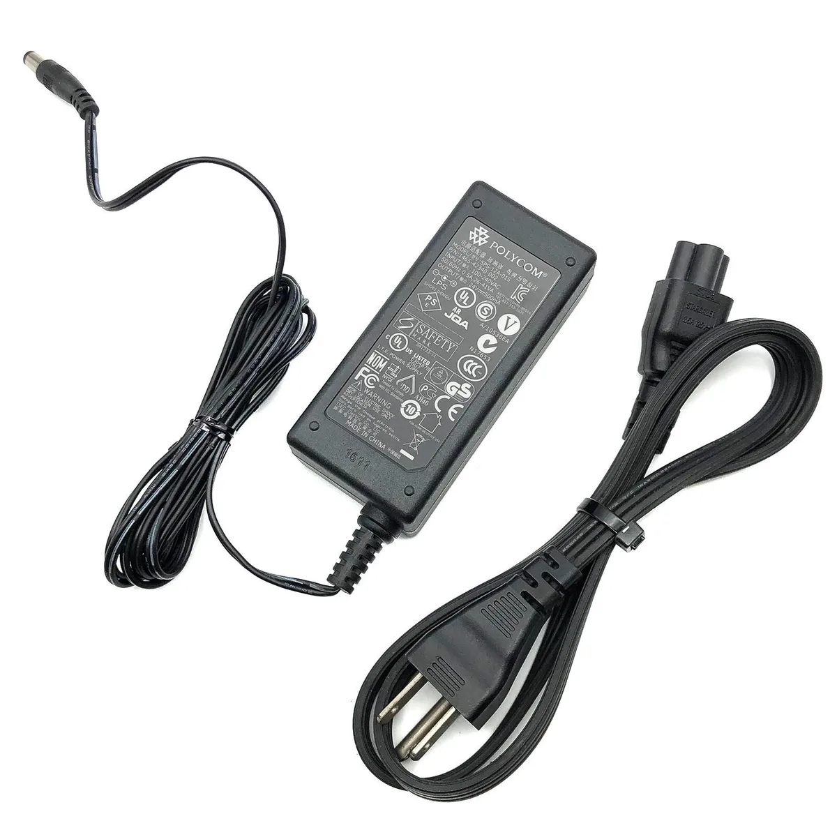 POLYCOM POLYCOM SPS-12A-015 1465-42340-002 24V 0.5A 12W power adapter — product photo
