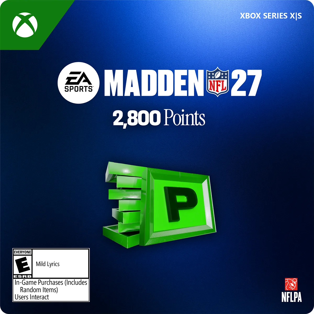 Electronic Arts Electronic Arts 7F6-00950 Madden NFL 27 2800 Points Xbox Series X|S Digital Code — product photo