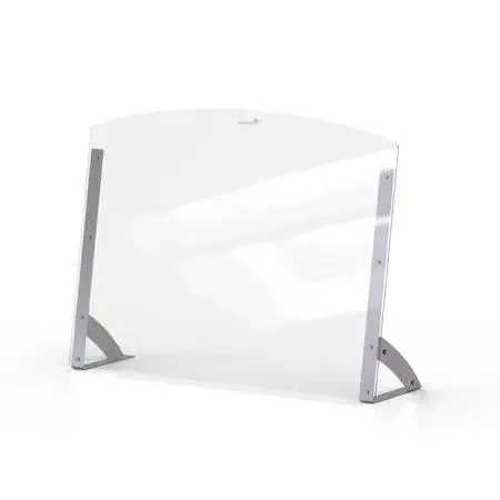 Transparent 48 in buffet sneeze guard panel with magnetic connectors