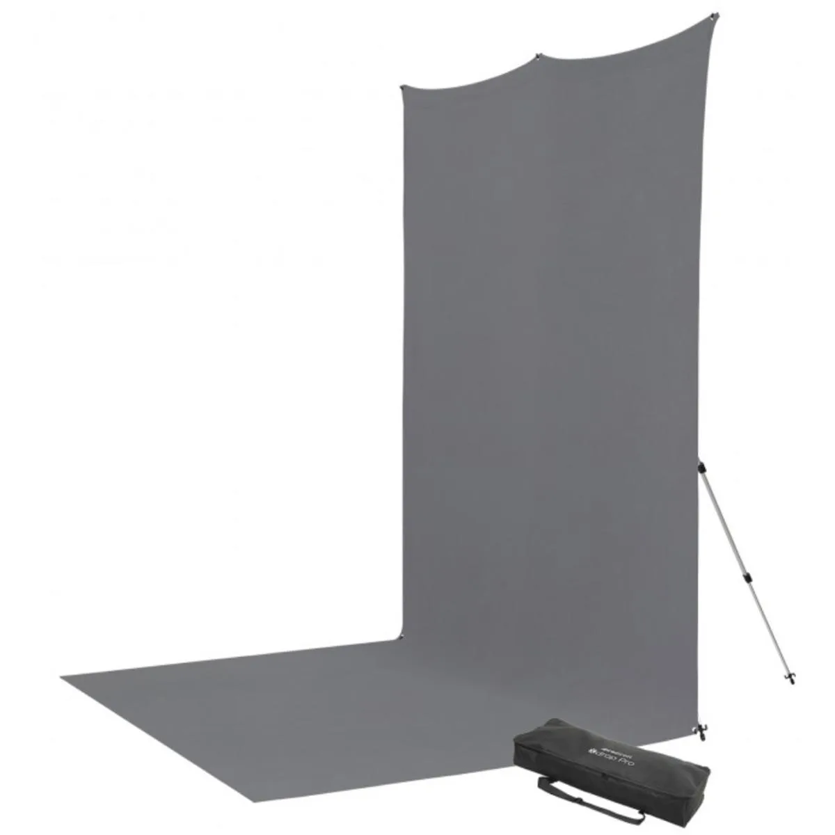 Westcott Westcott 8x13' X-Drop Pro Backdrop Kit with Stand, Neutral Gray Sweep — product photo