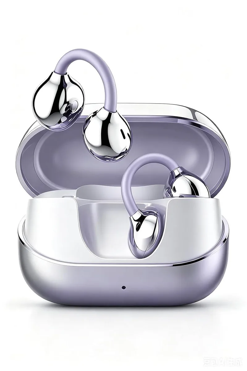 LORDWORLD LORDWORLD Open-Ear Clip-On Headphones Purple 5.3 g Bluetooth 6.0 24 h — product photo