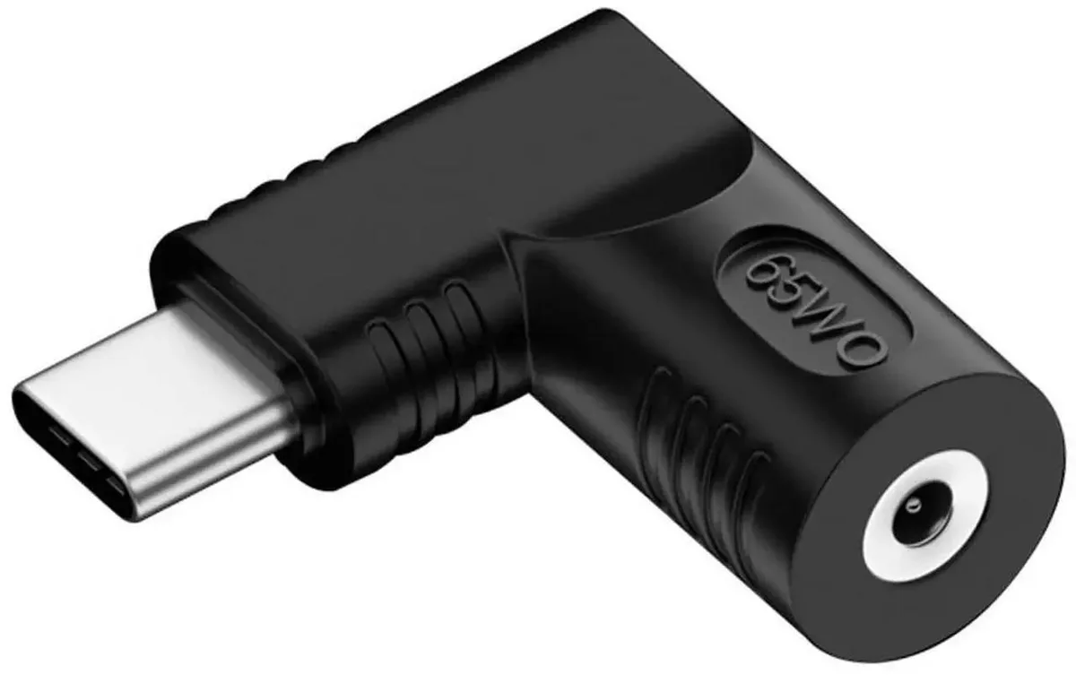 Vszerda Vszerda 65W DC 20V Jack 2.5x0.7mm to USB-C 90° Power Adapter — product photo