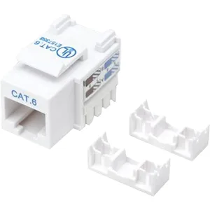 Intellinet Network Solutions Intellinet Network Solutions 210591 Cat6 UTP Keystone Jack White — product photo