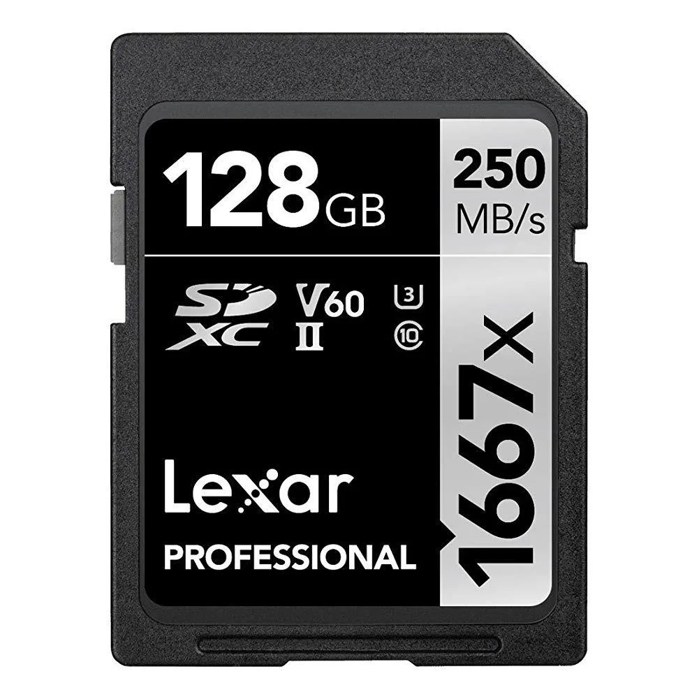 Lexar Lexar LSD128CBNA1667 128GB 1667x SDXC memory card — product photo