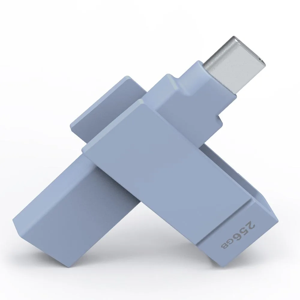 PIODATA PIODATA iXflash 256GB USB 3.2 Gen 1 Type A &amp; C Blue — product photo