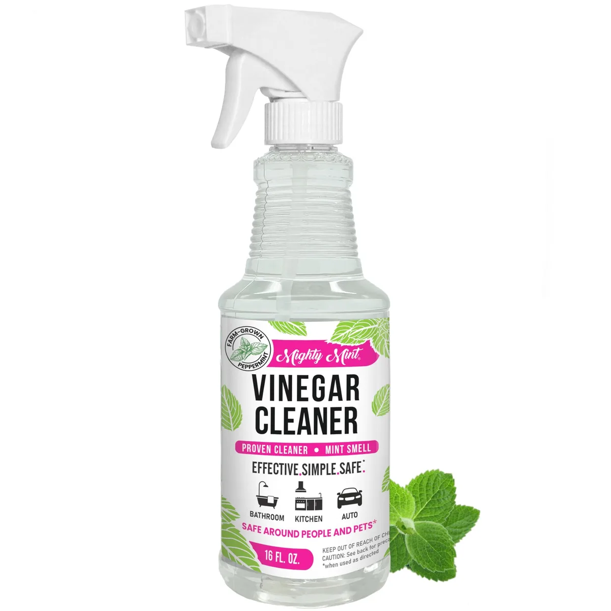  Mighty Mint Vinegar Cleaner All-Purpose Spray Spearmint 16oz — product photo