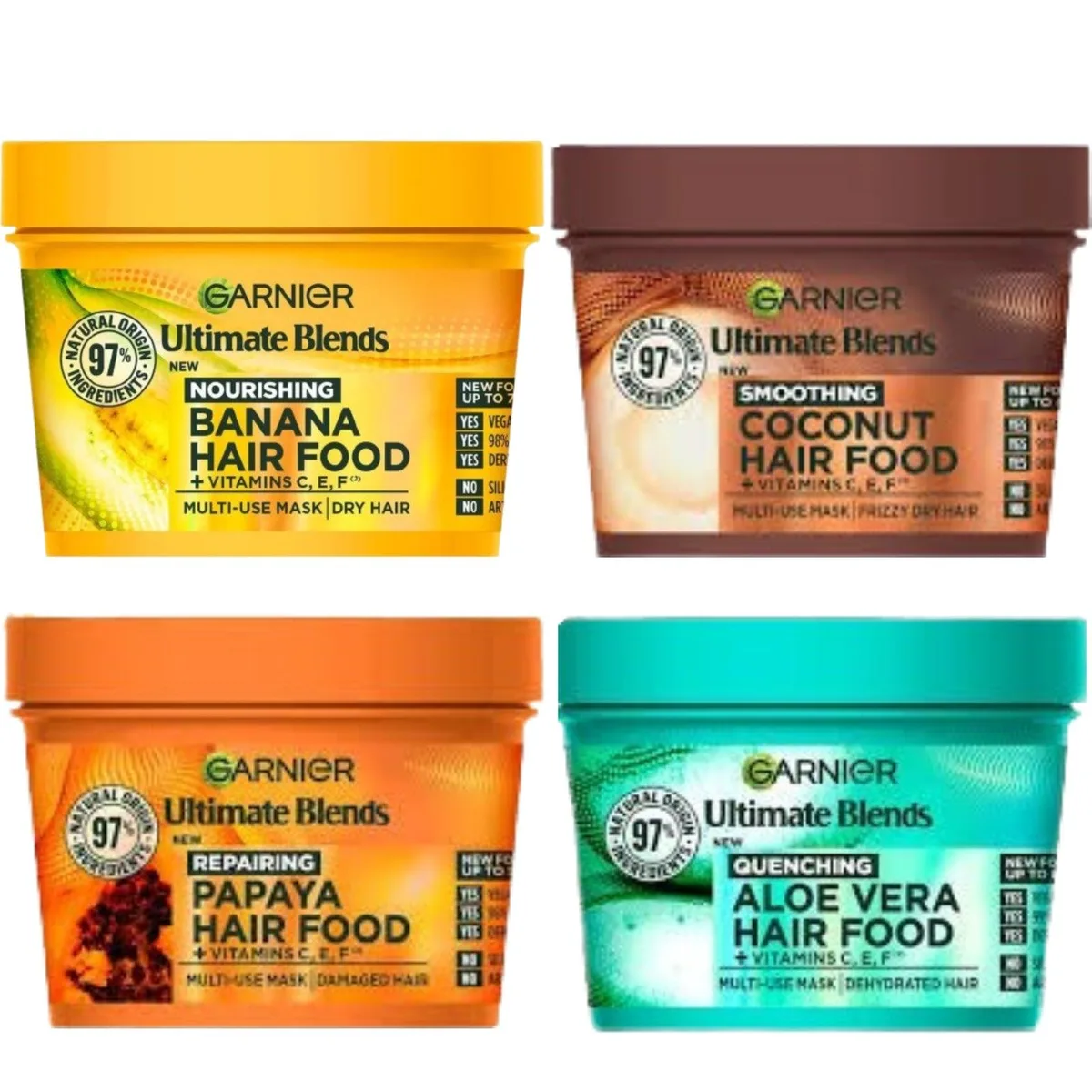 Garnier Garnier SP-53542933594430 Ultimate Blends 4-Piece Hair Food Collection 400ml skin care — product photo