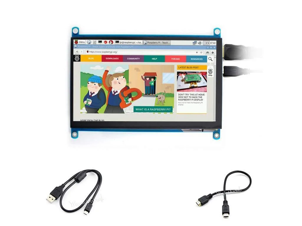 LORDWORLD LORDWORLD 7 inch HDMI LCD (H) 1024x600 IPS Capacitive Touch Display — product photo