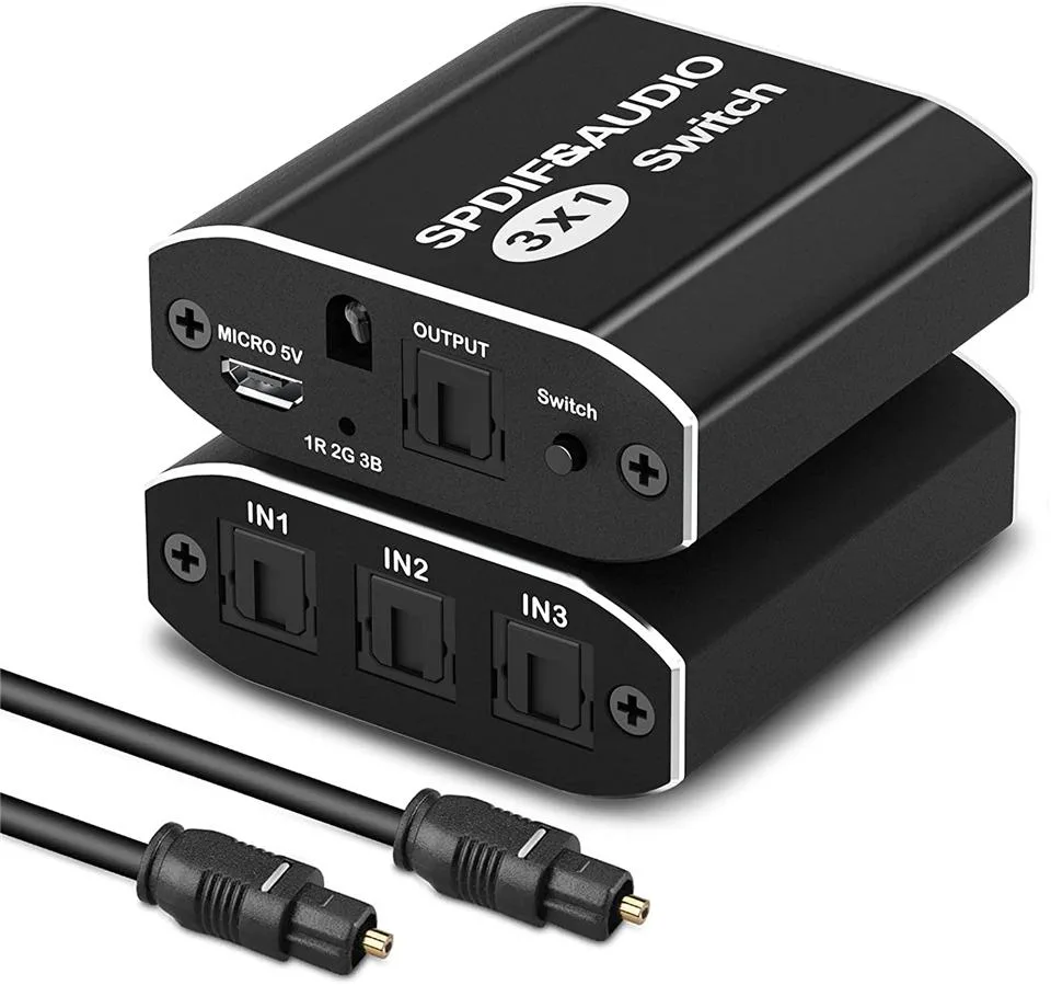 Jansicotek Jansicotek OZG2 3x1 Optical Audio Switch Black — product photo