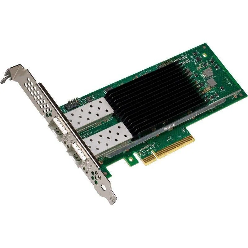 Intel Intel E810XXVDA2BLK 10/25GbE SFP28 x2 PCIe 4.0 x8 Low Profile Network Card — product photo