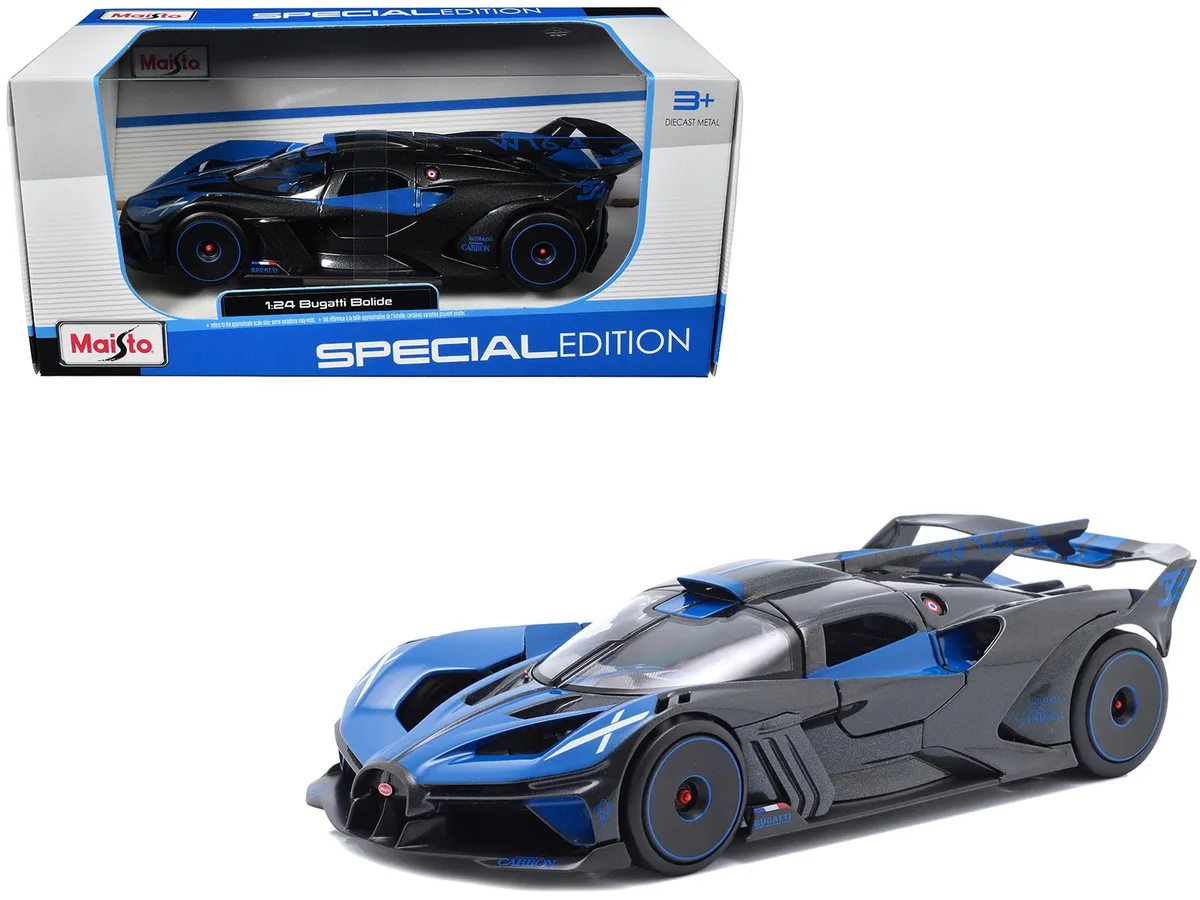 Maisto Maisto Bugatti Bolide 1/24 Blue Black Metallic Special Edition — product photo