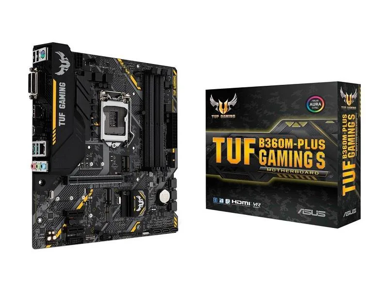 ASUS ASUS TUF B360M-PLUS GAMING S LGA 1151 (300 Series) HDMI SATA 6Gb/s USB 3.1 Intel motherboard — product photo