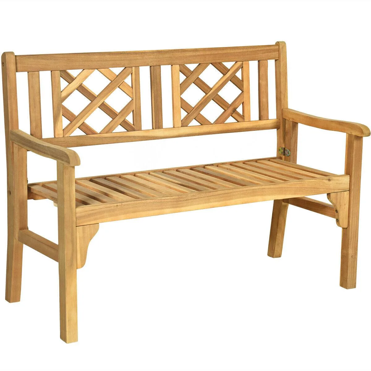 SlickBlue SlickBlue Foldable Bench Teak 47.5" x 22" x 35.5 — product photo