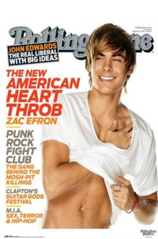 Posterazzi TIARP5062 Zac Efron Rolling Stone poster print 22 x 34 inches