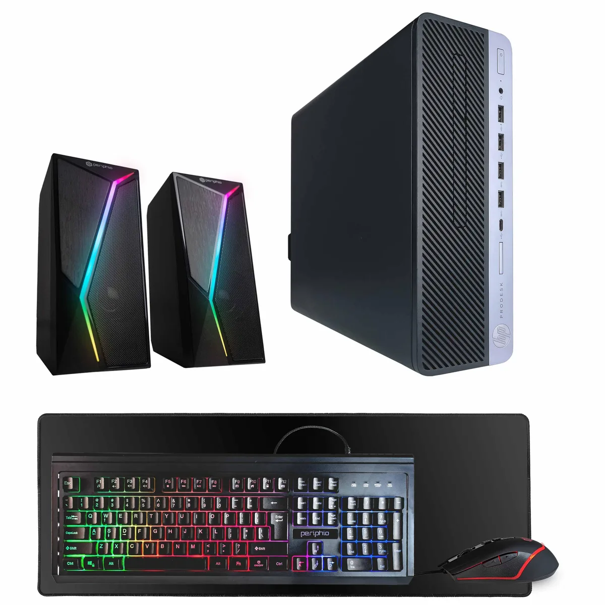 HP HP ProDesk 600G5 i5-9500 16GB DDR3 1TB SSD 1TB HDD Win11 Pro GT 1030 RGB Speaker WiFi BT — product photo
