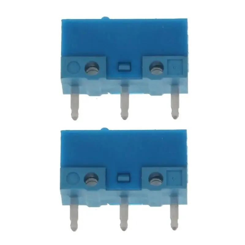 Two blue-shell micro switches with gold contacts