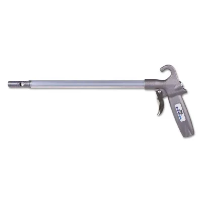 Metallic pistol-grip air gun with 6in extension, 107dB