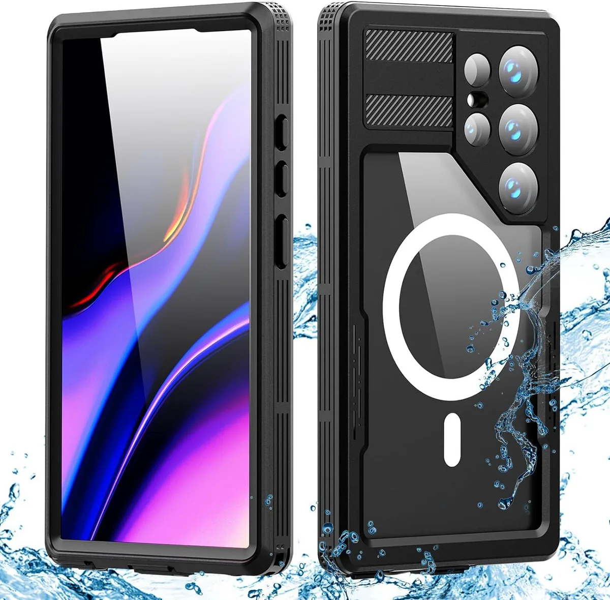 BONAEVER BONAEVER Samsung Galaxy S24 Ultra 5G Case 6.8 inch Black — product photo