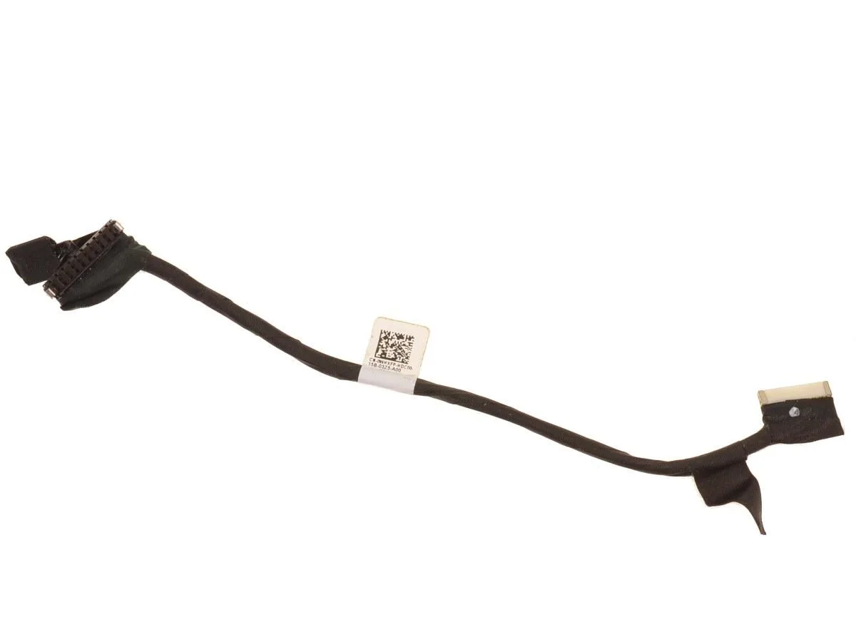Flat black ribbon cable with connectors on both ends