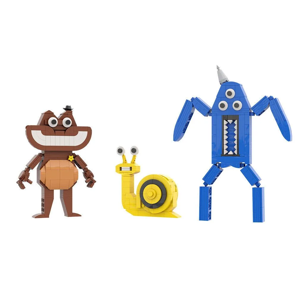 ZITIANYOUBUILD ZITIANYOUBUILD 3-in-1 Game Monster Yellow Snail Blue Spider 444 Pieces MOC — product photo