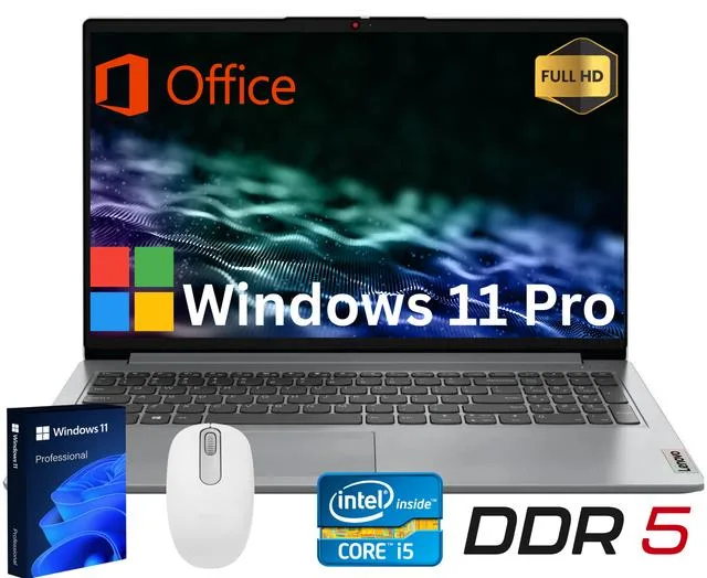 Lenovo Lenovo IdeaPad Slim 3i laptop 15.6" 13th Intel Core i5-1335U 16GB DDR5 256GB NVMe Windows 11 Pro Grey — product photo
