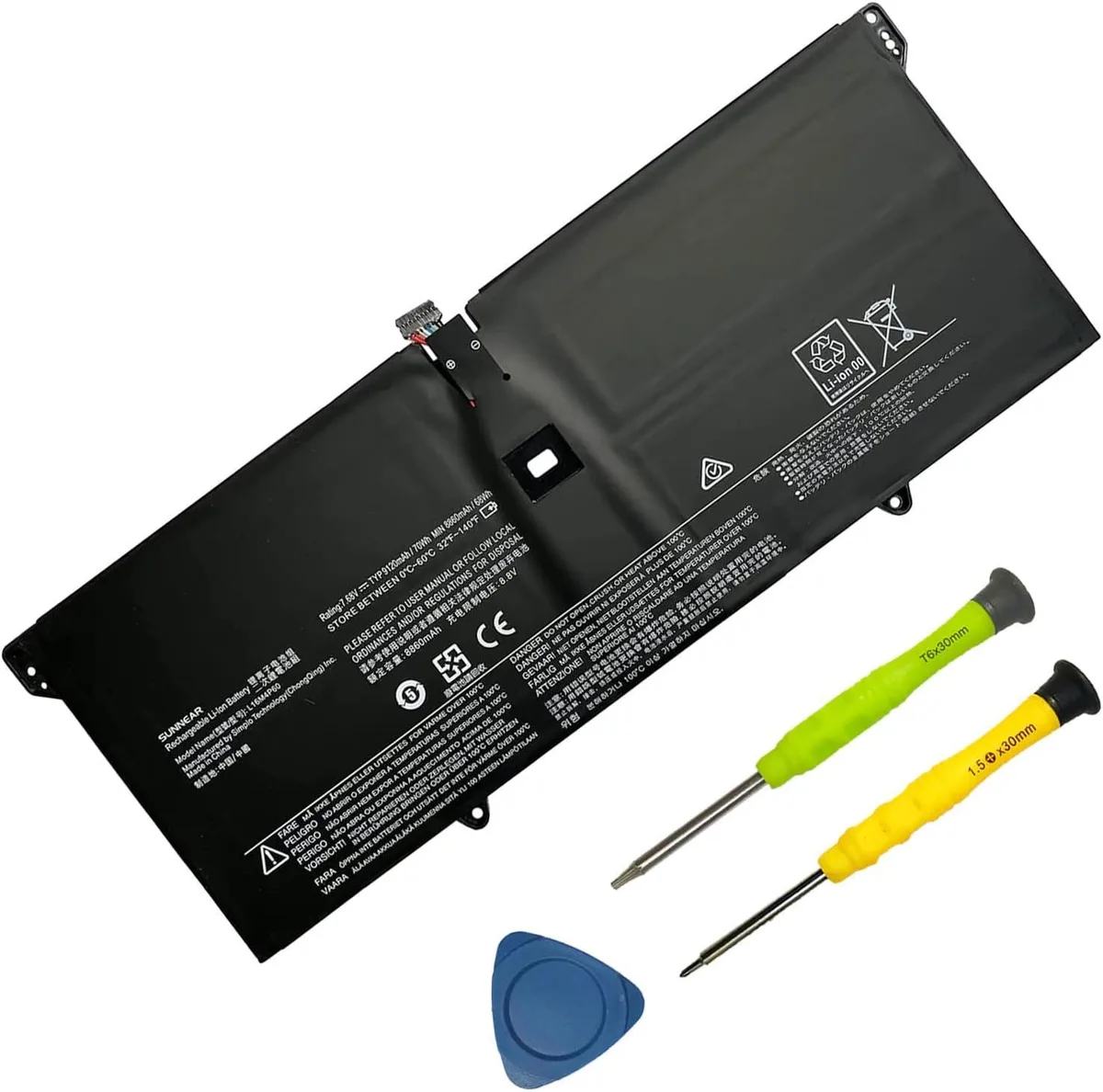 NShi NShi L16M4P60 70Wh 7.68V laptop battery — product photo